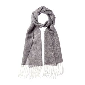 IRO Josi Wool & Mohair-Blend Scarf In Grey, NWT